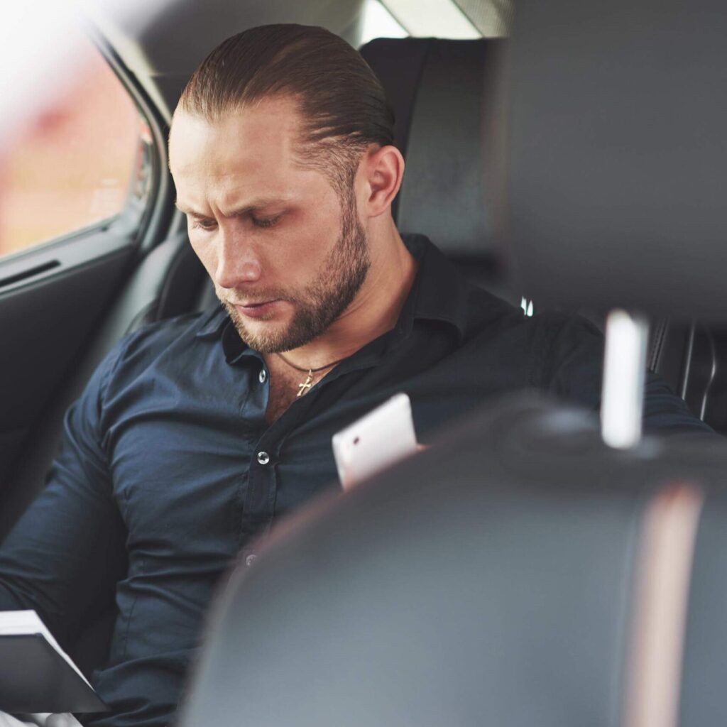 business hand writing notes car seat d9bhnsl